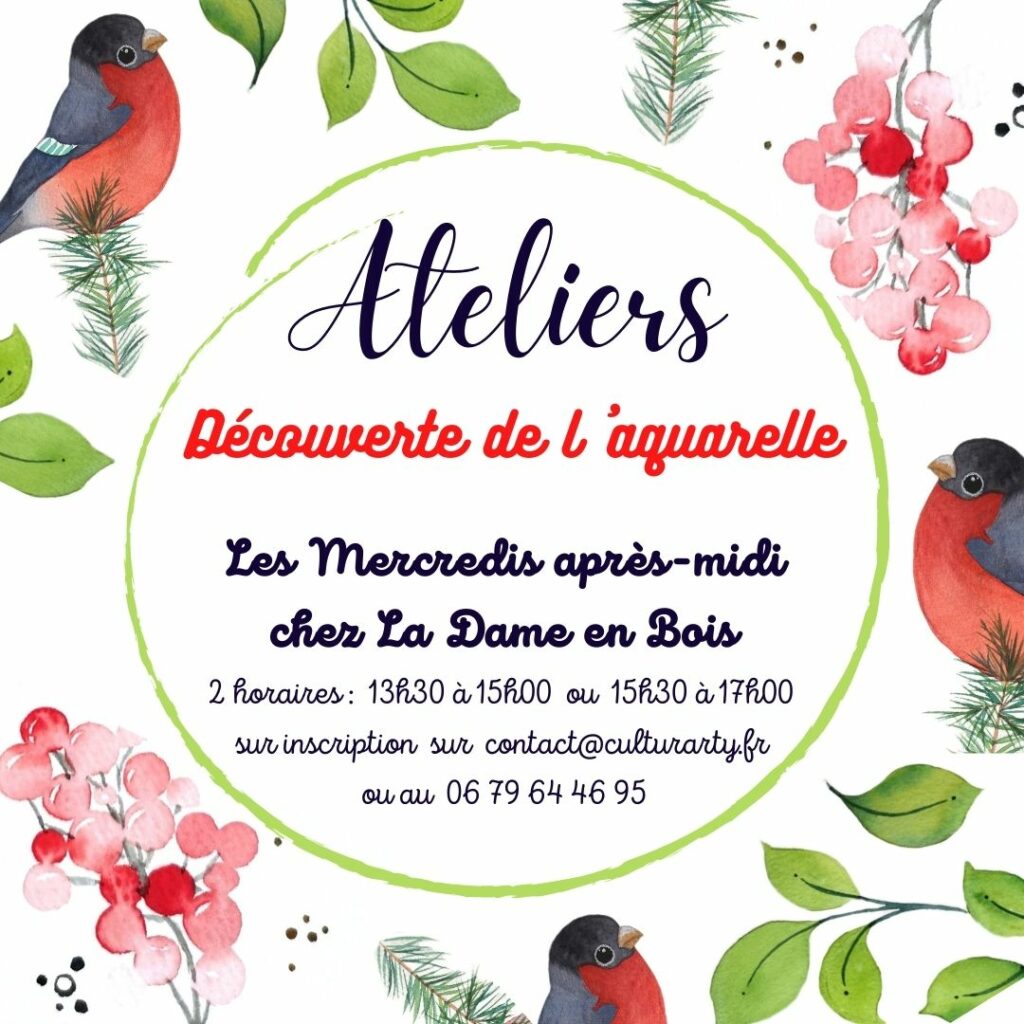 ateliers aquarelle culturarty